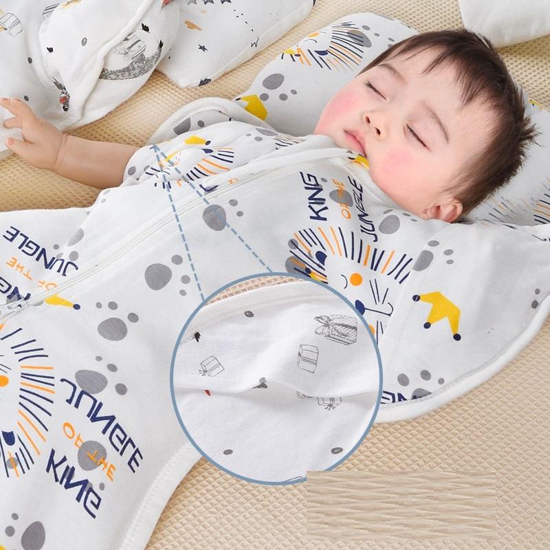 Baby Cotton Anti Kick Printed Sleeping Bag Baby