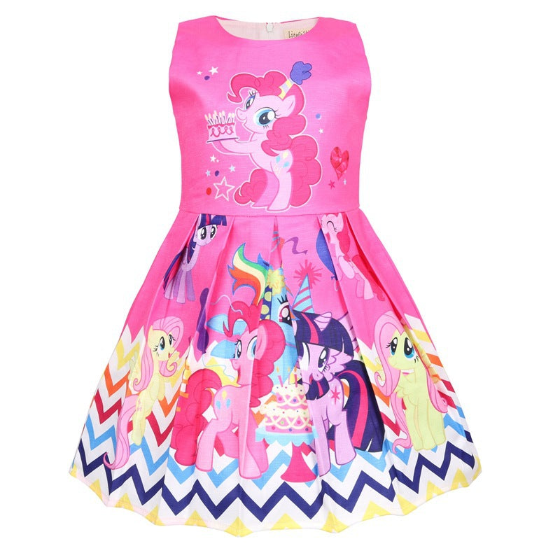 Children's Clothing Skirt Summer New Girl's Dress Thin Cartoon Princess Skirt