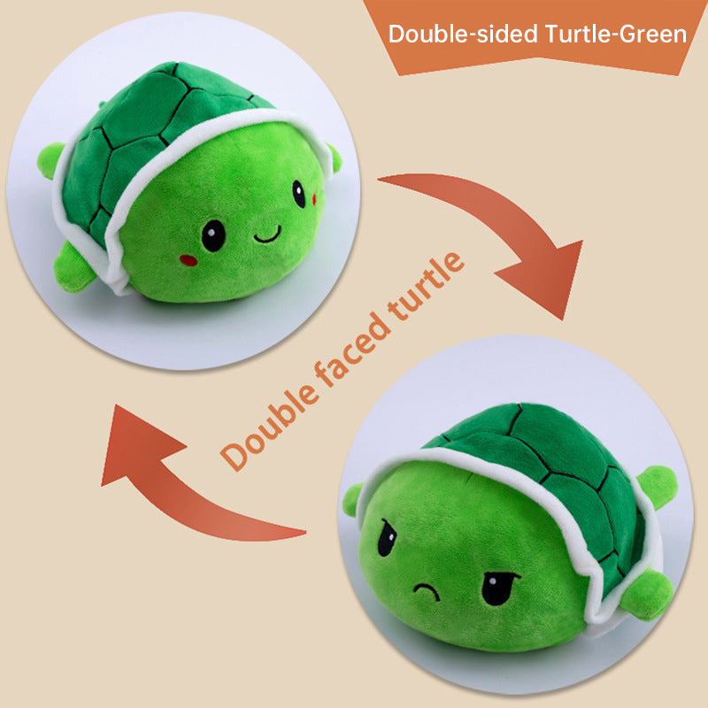 Flip Little Turtle Plush Toy Doll Double-sided Octopus Doll Flip Side Doll Toy