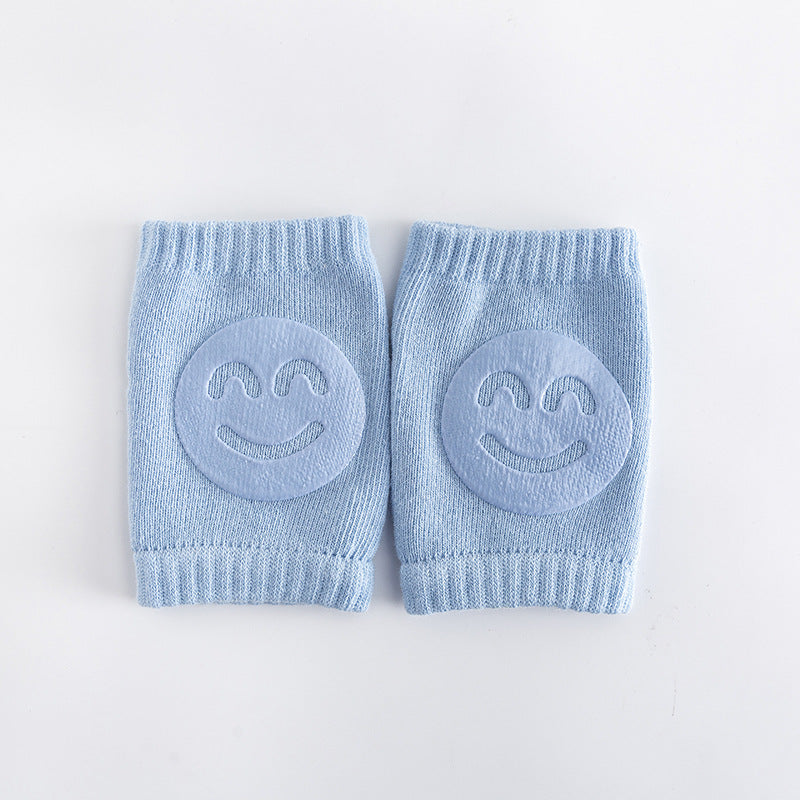 Woolen loop baby socks, elbow protection, walking and crawling, knee protection, baby and child knee protection, smiling face knee protection