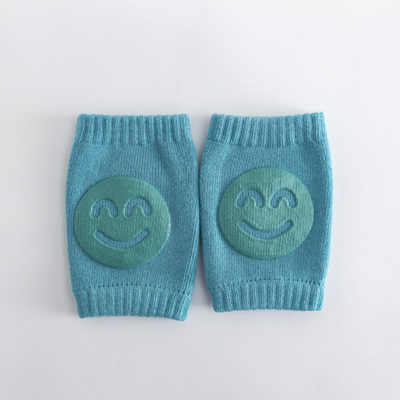 Woolen loop baby socks, elbow protection, walking and crawling, knee protection, baby and child knee protection, smiling face knee protection