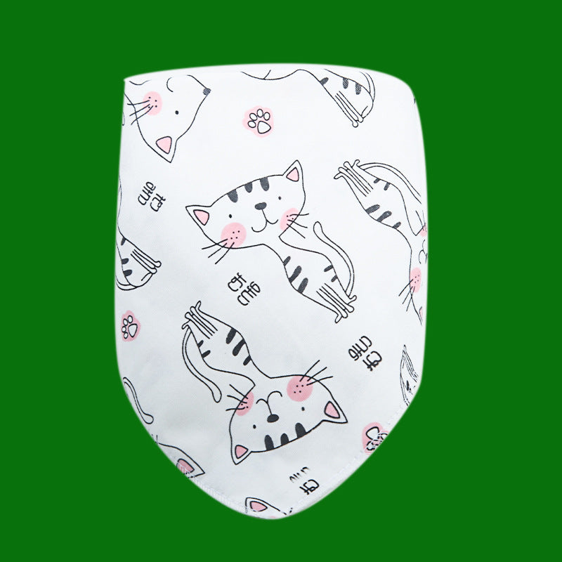 Baby Drooling Towel Baby Triangle Towel Double Layer According To The Buckle Newborn Children's Headscarf Bib Scarf