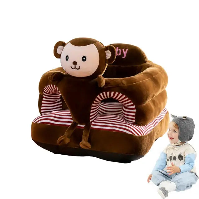 Toddler Sitting Chair Animal Shaped Sofa Support Sitting Seat For Toddler Plush Floor Seats Toddler Sit Up Chair For Children